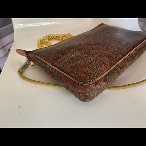 ETRO Pochette Paisley GUC strap and xtra chain - Picture 5 of 12